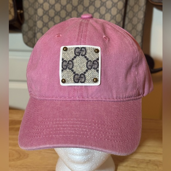 non branded hat/ upcycled materials Accessories - Brand New Traditional Monogram Gucci Upcycled Ball Cap